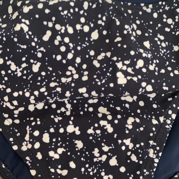 Tory Burch Navy Glow Dot L Bottom NWT - Picture 2 of 7